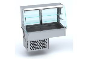 DROP-IN CURVED REFRIGERATED DISPLAY - ROLL-UP 4/1