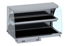 DROP-IN CURVED HEATED CERAMIC DISPLAY WALL MODEL - BLACK 5/1