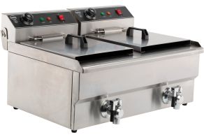 ELECTRIC COUNTER FRYER 2X8 L