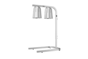 TELESCOPIC HEAT LAMP SILVER