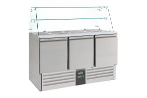 REFRIGERATED SALADETTES WITH GLAS 3 DOORS