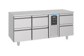700 REFRIGERATED COUNTER 6 DRAWERS MONOBLOCK ENERGY LINE