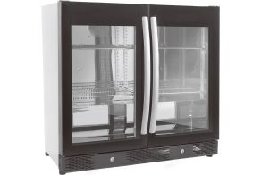 BACKBAR COOLER BLACK 2 FULL GLASS DOORS