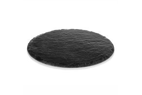 Thick Round Slate Serving Tray Ø200mm