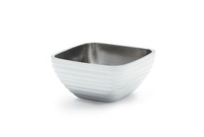 7.9L White Square Insulated Bowl