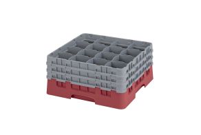 H196mm Cranberry 16 Compartment Camrack