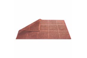 D900mm Oil-Resistant Red Natural Rubber Floor Mat