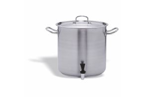 INOX-PRO Ø280 Stock Pot with Tap & Lid
