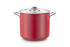 Red Sauce Pot with Lid Ø280