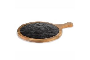 Round Slate And Acacia Board Ø265mm