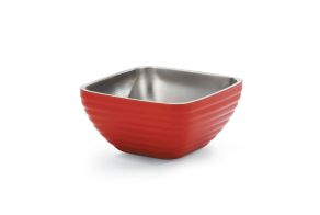 3L Red Square Insulated Bowl