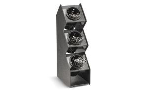 Three-compartment Vertical Flatware Holder