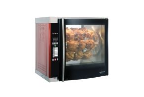 High-Speed Single Pane Electric Rotisserie & Hood