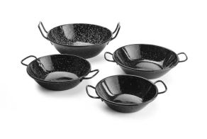 Enamelled paella bowls, HENDI, ?145x(H)40mm