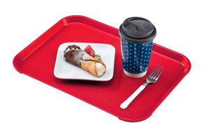 Red Fast Food Tray 410x300mm