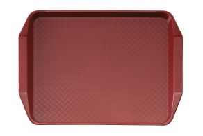 Cranberry Fast Food Tray w/handles 410x300mm