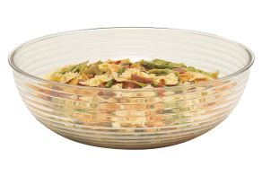 10.6L Clear Polycarbonate Ribbed Bowl