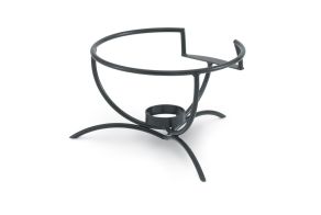 Black Round Intrigue Induction Chafer Stand