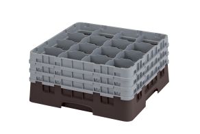H196mm Brown 16 Compartment Camrack