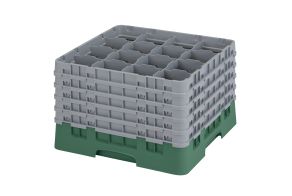 H279mm Green 16 Compartment Camrack
