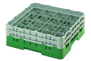 H133mm Green 16 Compartment Camrack