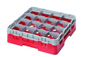 H114mm Red 16 Compartment Camrack