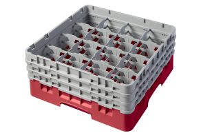 H174mm Red 16 Compartment Camrack