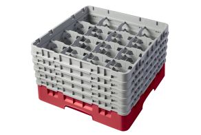H257mm Red 16 Compartment Camrack