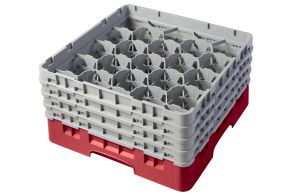 H215mm Red 20 Compartment Camrack