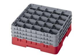 H196mm Red 25 Compartment Camrack