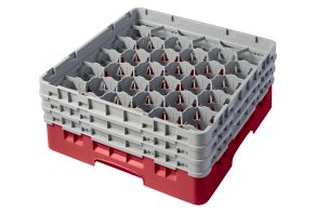 H174mm Red 30 Compartment Camrack