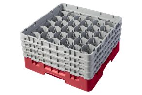 H215mm Red 30 Compartment Camrack