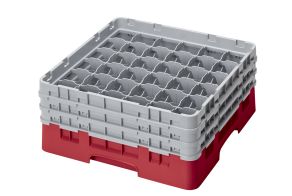 H174mm Red 36 Compartment Camrack