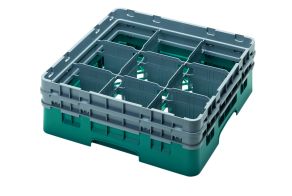 H133mm Teal 9 Compartment Camrack