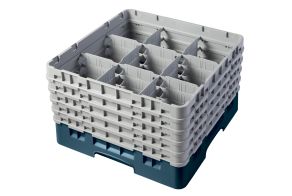 H257mm Teal 9 Compartment Camrack