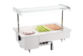 DROP-IN BAIN-MARIE UNIT WITH BOWLS 2/1