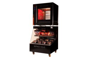 NEOBOX Electric Basket Rotisserie and Heated Display Case