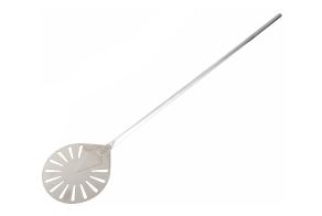 SS PIZZA SHOVEL ROUND PERFORATED 23-142