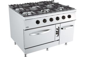 BASE 900 GAS STOVE 6 BU. WITH GAS OVEN