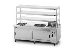 Lincat Panther SuperPass Series Free-standing Hot Cupboard - Bain Marie Top - W 2400 mm - 16.52 kW