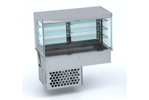 DROP-IN CUBIC REFRIGERATED DISPLAY - ROLL-UP 4/1