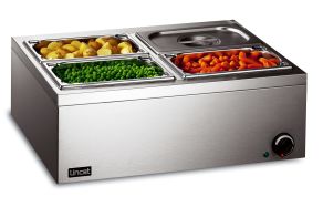 Lincat Lynx 400 Electric Counter-top Bain Marie - Dry Heat - inc. 4 x 1/4 GN Dishes - W 565 mm - 0.5 kW