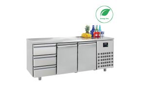 700 REFRIGERATED COUNTER 2 DOORS 3 DRAWERS ENERGY LINE