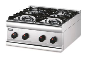 Lincat Silverlink 600 Natural Gas Counter-top Boiling Top - 4 Burners - W 600 mm - 18.0 kW